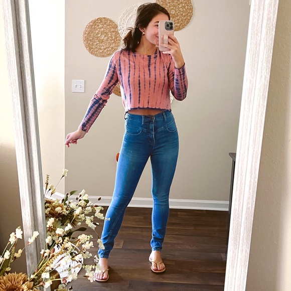 (BDG) high rise seam jean ankle medium wash denim skinny jeans *super high rise - Picture 9 of 13